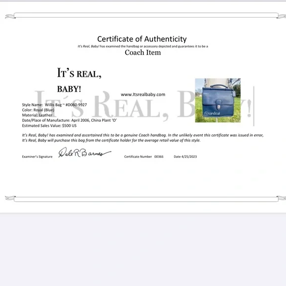 Coach Willis bag in royal blue with nickel hardware - Picture 15 of 15